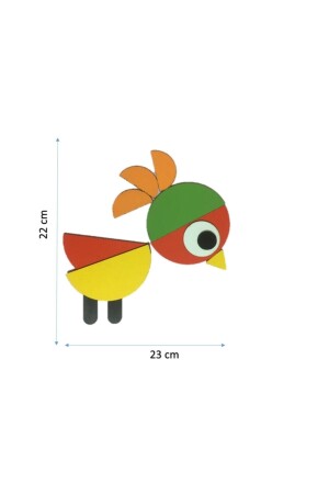 Holztiere der neuen Generation Tangram 29 Holzteile + 20 Karten TIERE20 - 7