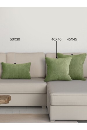 Home Daily Series Zeytin Yaprağı Rengi Kırlent Yastık Kılıfı - Perle