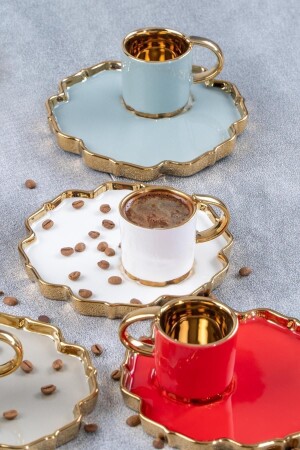 Home Marigold Set mit 6 Porzellan-Kaffeetassen Znp-011817/6 Znp-011817/6 ZNP-011817/6 - ACAR