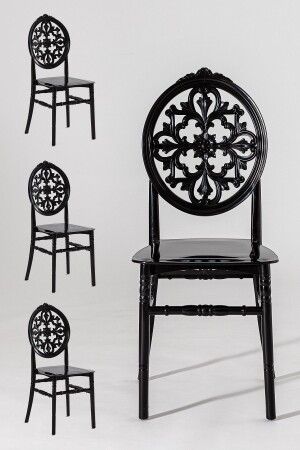 Home Maxima Mermer Desenli - Venüs Sandalye Mutfak Masa Takımı - Siyah - 5
