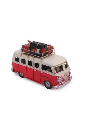 Home-Serie, Sonderanfertigung, sehr stilvoller, dekorativer, handgefertigter Vintage-Minibus aus antikem, nostalgischem Metall - 2