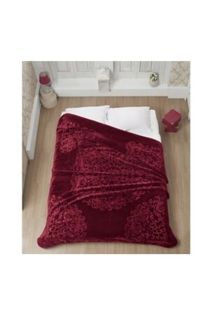 Home Süper Soft Gold Vizon Battaniye Battal Boy -bordo BORDO - 2