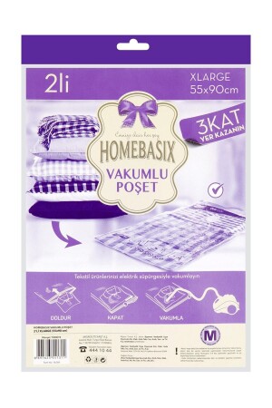 Homebasix Vakumlu Hurç 2'Li Xl 50379133 - 1