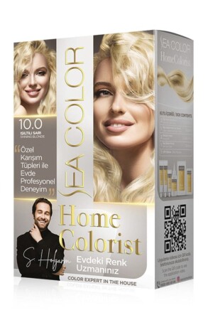 Homecolorist 10.0 Işıltılı Sarı Saç Boyası - 1