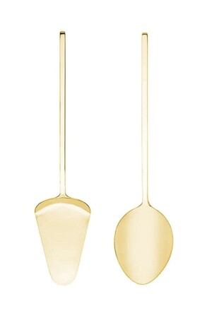 م.ن.ز. - قاشق الخدمة الذهبية (سباتولا) ، قاشق الخدمة الذهبية المغطاة بالتيتانيم (تيتانيوم) ، قاش - Homerest