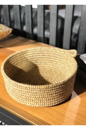 MNZ-Hometurko، جوت / القش، 25 × 10 سم، واحد، سلة. داخل الخزانة، غرفة الطفل، منظمة. HT-S1 - HomeTurko