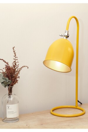 Homing Retro Basic Hardal Sarısı Masa lambası Hareketli Başlık - Homing