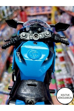 Hond-ac.br Rr Oyuncak Yarış Motorsiklet Metal Plast Model Çekbırak Oyuncak Motor 852010890520 - 3