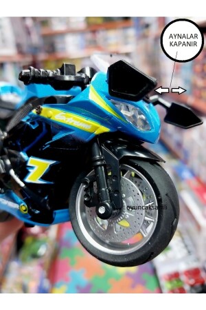 Hond-ac.br Rr Oyuncak Yarış Motorsiklet Metal Plast Model Çekbırak Oyuncak Motor 852010890520 - 5