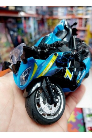 Hond-ac.br Rr Oyuncak Yarış Motorsiklet Metal Plast Model Çekbırak Oyuncak Motor 852010890520 - 6