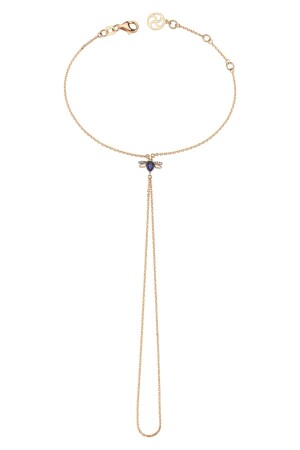 Honeycomb Bee Sapphire&Diamond Gold Shahmeran PTKXSSPGSH - Bee Goddess