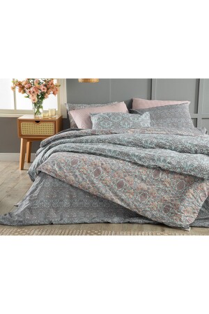 Honeysuckle Easy-Iron-Bettbezug-Set für Doppelbett, 200 x 220 cm, Blau, TYC00582150716 - 6