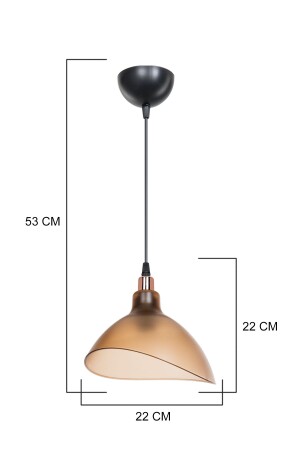 Honigfarbene Pendelleuchte, Kronleuchter, Schlafzimmer, Wohnzimmer, Küche, Flur, Lampe - 5