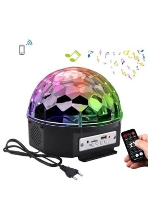 Hoparlör Disco Sahne Ensiga Disko Topu Bluetooth Usb Led Işıklı Mp3 disko13254123123423 - 4