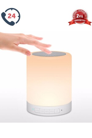 Hoparlör Gece Lambası Bluetooth Speaker Beyaz Ithalatçı Garantili Nanopro75-7 - 1