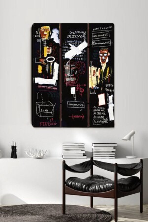 Horn Players 1983 Jean Michel Basquiat Kanvas Tablo JNMCHLBSQTHRNPLYRS 013 - ColorVision