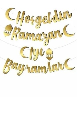 Hoşgeldin - Iyi Bayramlar Ramazan Süsleri Banner - Özfa Ticaret
