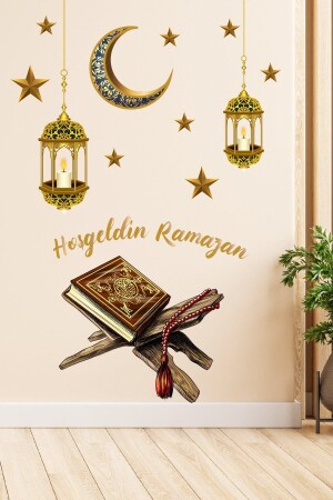 Hoşgeldin Ramazan Ay Yıldız Set Sticker - 1