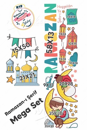 Hoşgeldin Ramazan, Ramazan Ayı Temalı Eğitici ve Eğlenceli Sticker Seti, Ramazan-ı Şerifi Tanıtma R19 - 4