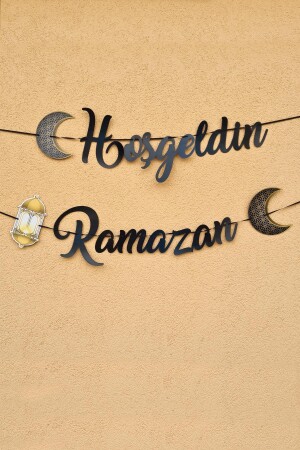 Hoşgeldin Ramazan Lacivert Kaligrafi Banner I?pe Dizili Ramazan Süsü pekshoprmzbanner - 3