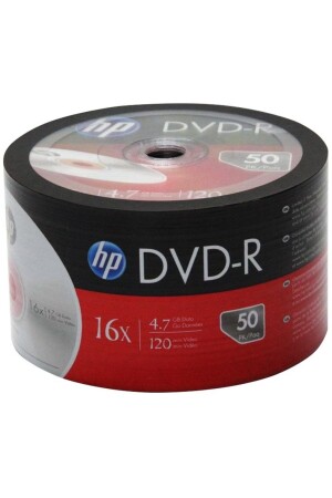 HP DME00070-3 DVD-R 4.7 GB 120 MİN 16X 50Lİ PAKET FİYAT (81) - 1
