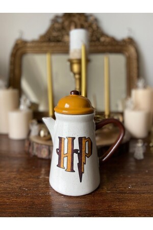 جنجر سيراميكي مصنوع يدويا مع غطاء - هاري بوتر موضوع Hp SURAHI209 - Handmadesign