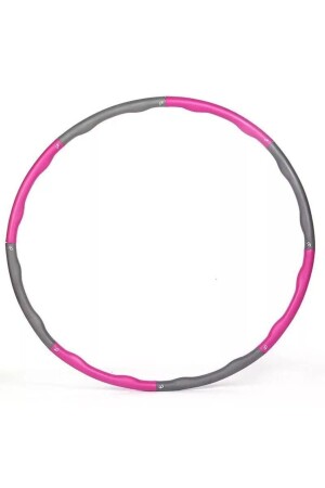 Hulahoop Egzersiz Çemberi Bel Inceltici Jimnastik Çemberi 1.5 Kg Pembe - 4