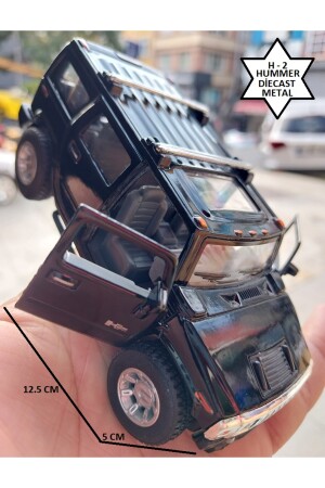 Hummer H2 Metall-Jeep-Türen zum Öffnen, Zugentriegelung, Modellauto aus Eisen, Pickup H-2, Produkt 5210567660 - 1