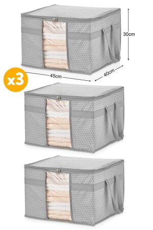 قطعة من النظام الثالث - ملابس سترة نافذة Hurcu 45 X 40 X 30 سم - رمادية - Serstil