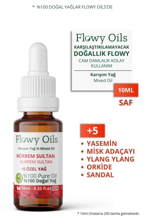 Hürrem Sultan Doğal Özel Bakım Yağı %100 Saf Karışım Hürrem Sultan Mixed Oil 10ml - 1