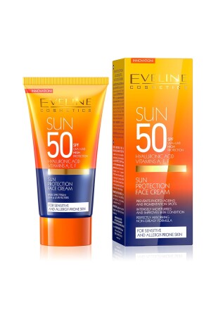 Anti-Aging-Sonnenschutz-Gesichtscreme mit Hyaluronsäure Spf50 50 ml 1 - Eveline Cosmetics