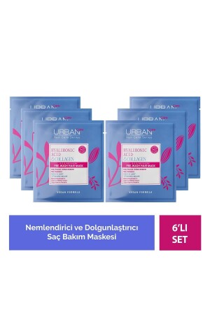 Hyaluronik Asit & Kolajen Kuru ve Cansız Saçlara Özel Duş Öncesi Saç Bakım Maskesi 6 x 50 ml - Vegan - 2