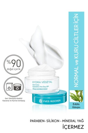 Hydra Vegetal – Panthenol & Vitamin E – Gelcreme für normale und trockene Haut – 50 ml 13323 - 2