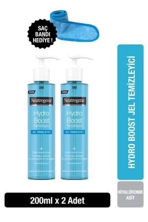 Hydro Boost Wassergel-Reiniger 200 ml x2 + Haarband PKTHYDROBOOST200X2 - 1