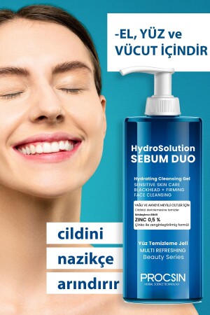 Hydrosolution Niacinamid-Gesichtsreinigungsgel für fettige und zu Akne neigende Haut 200 ml - 5