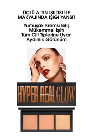 Hyper Real Glow Highlighter Aydınlatıcı Palet - Shımmy Peach 773602531547 - 1