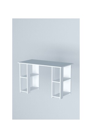 Hypo-Schreibtisch mit Bücherregal, weißer Hypotenuse-Schreibtisch - 6