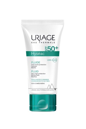 Hyseac Fluide Spf50+ 50 ml Spezieller Sonnenschutz für zu Akne neigende, Mischhaut und fettige Haut 50+ 3661434001932 - 1