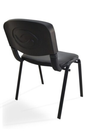 I Büromöbel & Design Schwarzer Büroschreibtisch Wartegastform Stuhl 2 Stück 008 ARJ001834 - 3