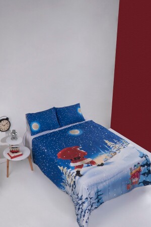 I Yılbaşı I Snowy Cristmas Çift Kişilik Nevresim Seti 40220050 - Colorpool