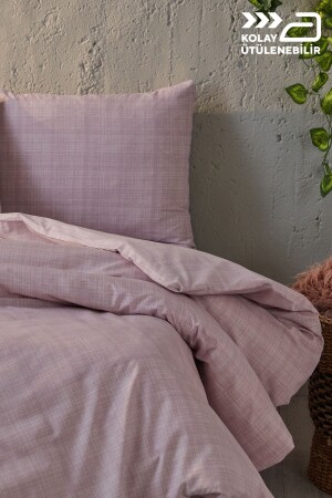 Ibiza Çift Kişilik Pamuklu Nevresim Takımı Kolay Ütülenir - Pudra 2V9NTKLOLA0020004 - Lolavien