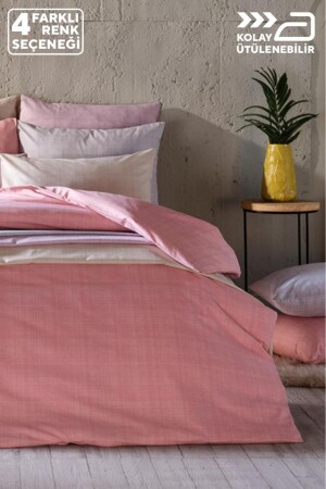 Ibiza Doppelbett-Bettbezug-Set aus Baumwolle, leicht zu bügeln – Anthrazit 2V9NTKLOLA0020002 - 6