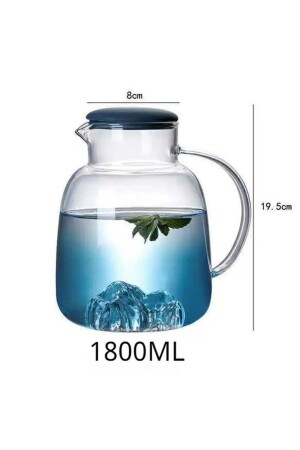 Iceberg 1800 Ml Isıya Dayanıklı Borosilikat Cam Sürahi MRP273189104 - 4