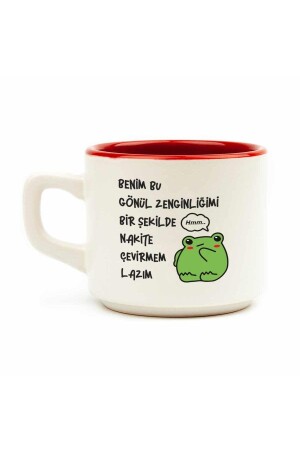 Ich muss den Reichtum meines Herzens in Bargeld verwandeln. Weiße Venus-Tasse – Geschenk-Keramik-Tasse - 2