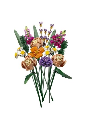 ® ICONS Blumenstrauß 10280 – Deko-Bauset zum Sammeln für Erwachsene (756 Teile) RS-L-10280 - 5