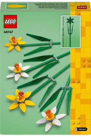 ® Icons Narcissus Flower Construction Set 40747 – Bauset für Kinder ab 8 Jahren (216 Teile) - 4