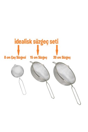 Idealisk Sieb-Set – Teesieb + 15 cm Sieb + 20 cm Sieb - 2