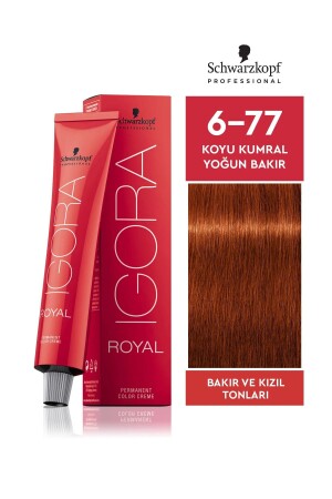 Igora Royal 6-77 Dark Auburn Intense Copper Haarfärbemittel 60 ml - Schwarzkopf