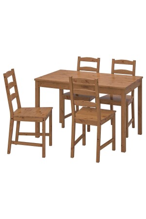 IKEA JOKKMOKK Küchentischset, Antiklack, mit 4 Stühlen, IKEA Esstisch Esstisch mit 4 Stühlen - 2