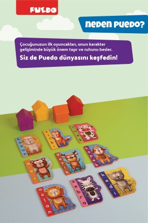 İlk Kelimelerim Puzzle - Hayvanlar - 8